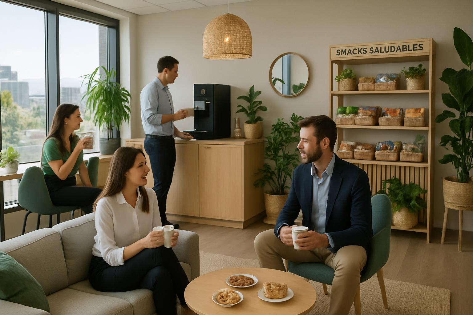 Infografía sobre coffee break empresas Santiago — análisis y datos clave 2026