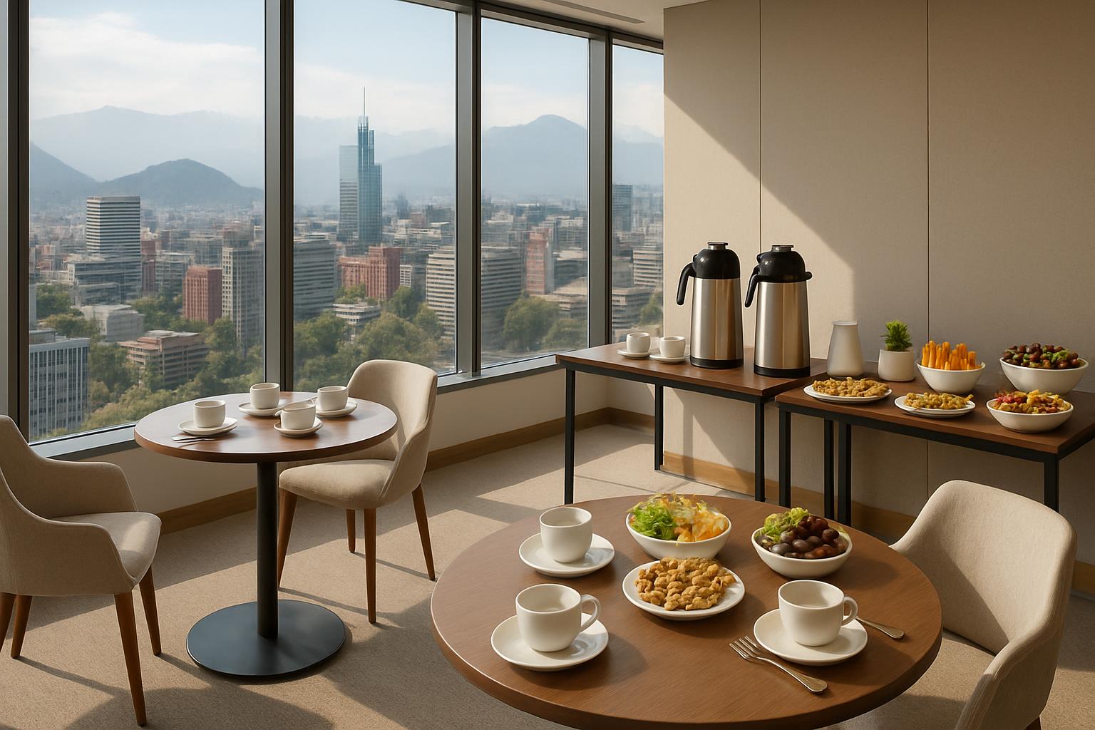 Infografía sobre coffee break empresas Santiago — análisis y datos clave 2026
