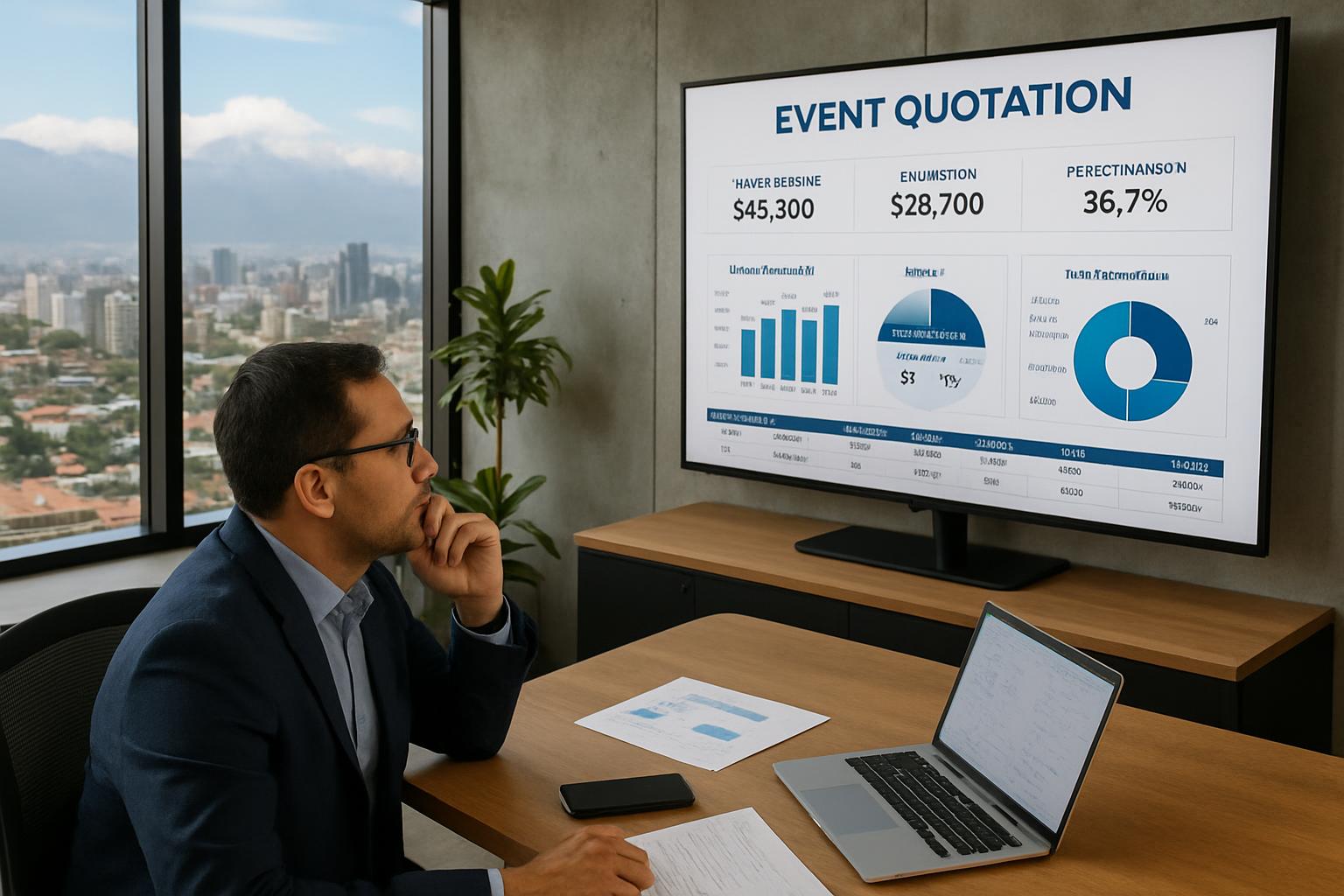 Infografía sobre cotización eventos santiago — análisis y datos clave 2026