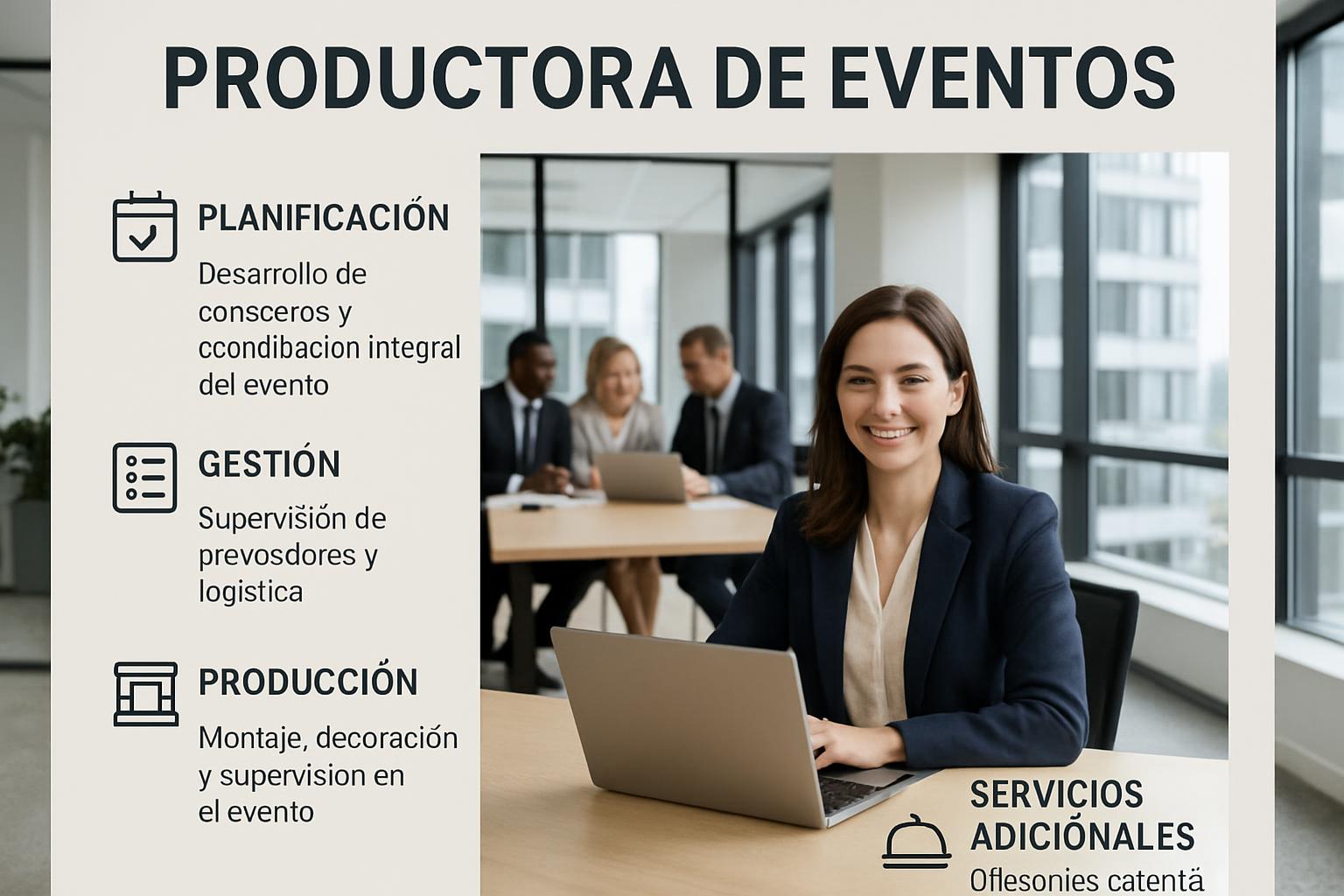 Infografía sobre Productora de Eventos — análisis y datos clave 2026
